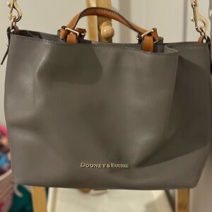 Dooney & Bourke Taupe Leather Tote